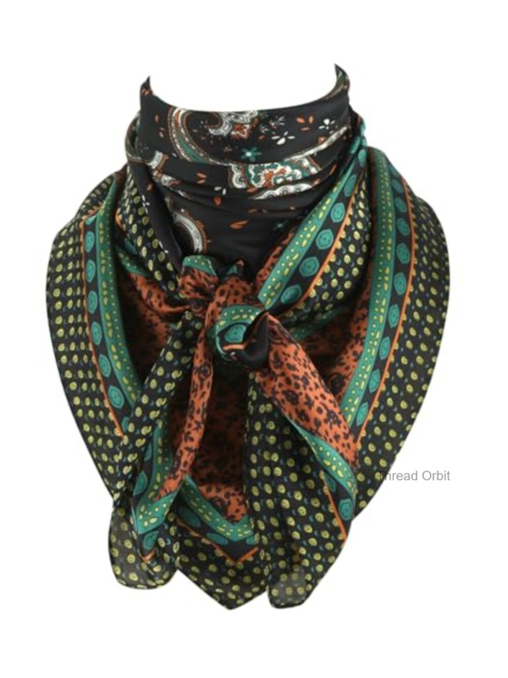 Extra Large Silk Feel Wild Rag Western Bandana Scarf Shawl
